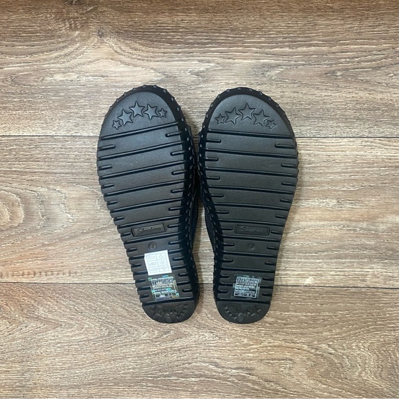 Skechers Foamies Sepulveda-High Class Sandal Sz 7 NWT Black Dazzled Platform - Picture 7 of 8